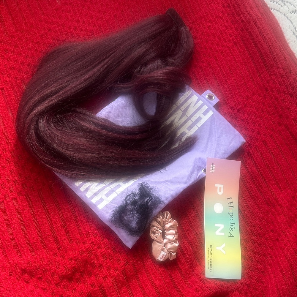 Pony Women's Hair Extension - Deep Burgundy